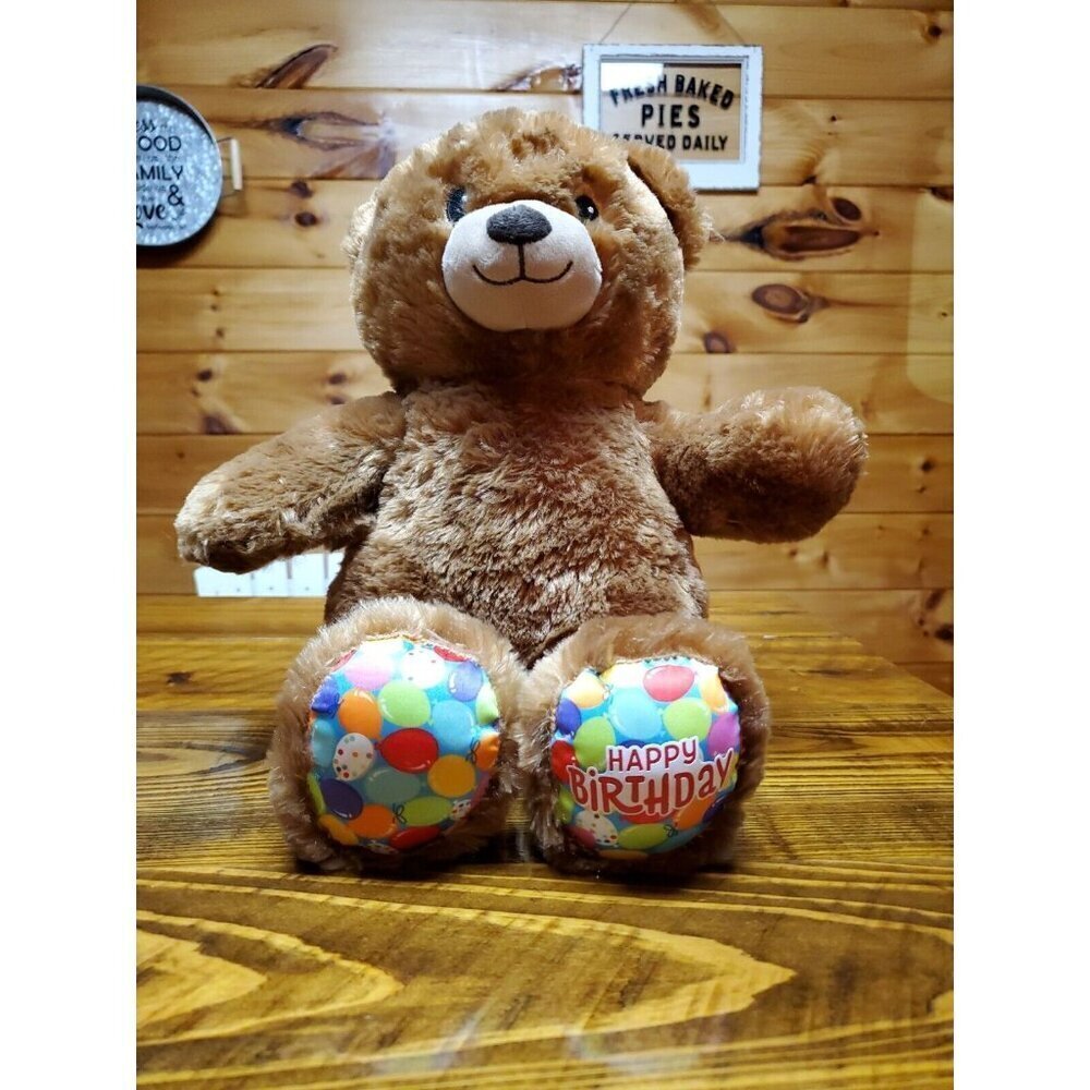 Build A Bear Happy Birthday Bear Plush 15" Stuffed Animal Teddy Bear BAB